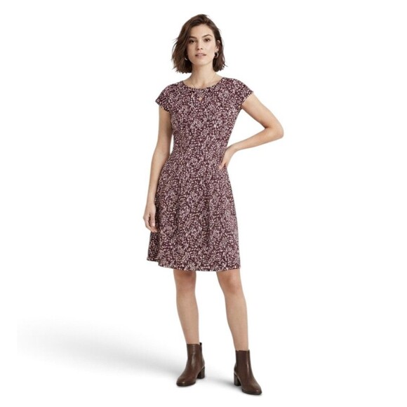 LOFT Dresses & Skirts - NWT LOFT Ann Taylor Multicolor Print Short Sleeve Dress Womens Size 4 NEW $84.99